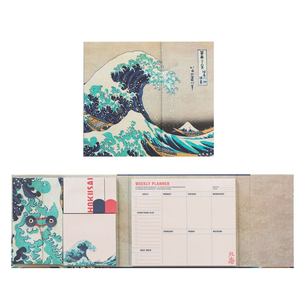 Grupo Erik Hokusai - Hokusai Weekly With Sticky Notes Planificateur/Organisateur - Multicolore